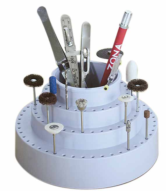 Zona Tools 37-865 Large Rotating Bur Holder with Center Cup 3/32