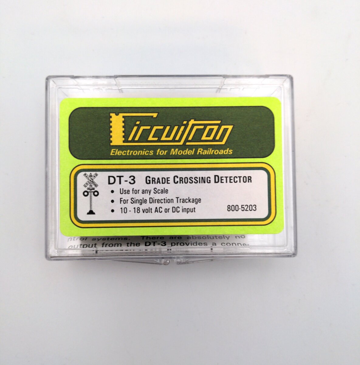 Circuitron 5203 DT-3 Single Direction Grade Crossing Detection Unit