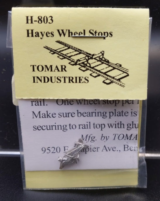 Tomar Industries H-803 HO Scale Hayes Wheel Stops (Pack of 4)