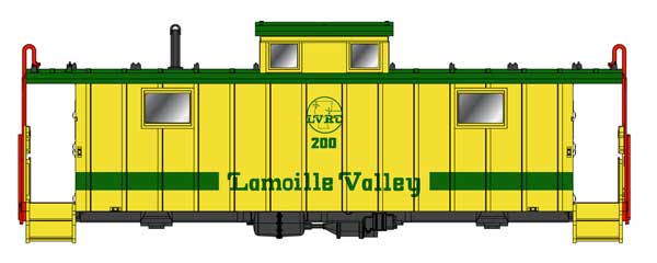 InterMountain CCS1225 HO Lamoille Valley LVRC NE-5 Caboose