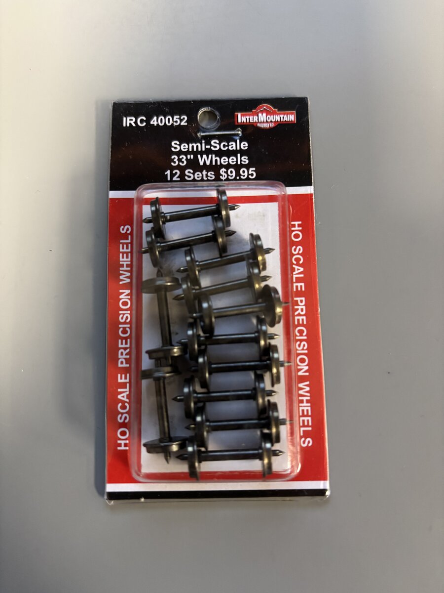 InterMountain 40052 33" Insulated Wheels (Set of 12)