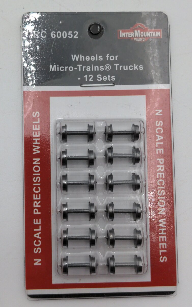 Intermountain 60052 N Micro-Trains Trucks Brass Blackend Insulated Wheelsets