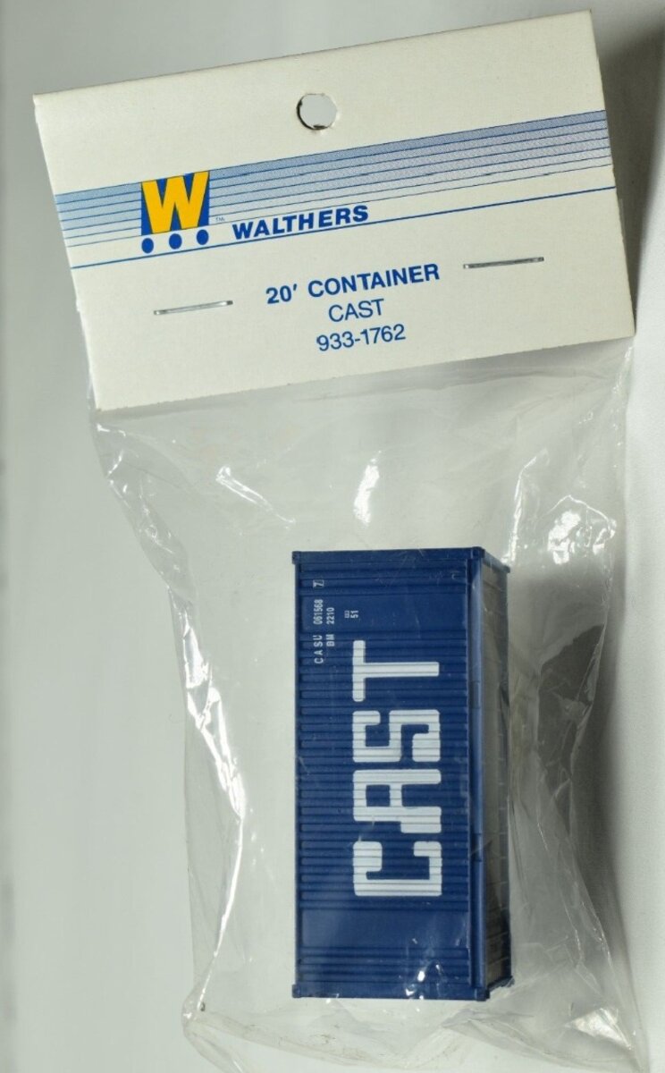 Walthers 933-1762 HO Scale CAST 20' Plastic Container