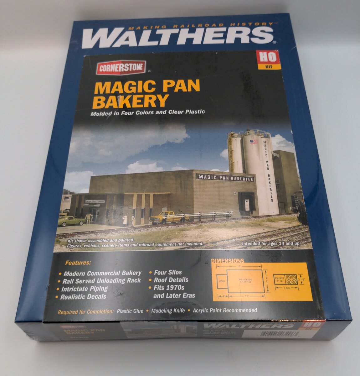 Walthers 933-2915 HO Scale Magic Pan Commercial Bakeries Structure Kit