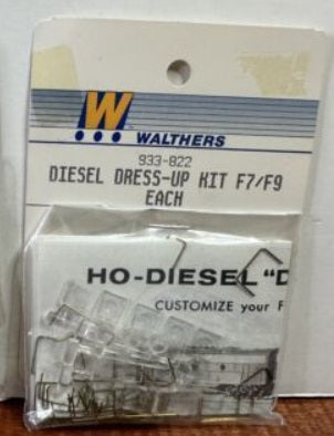 Walthers 933-822 HO Athearn F7 and F9 A/B Units Diesel Dress-Up Kit