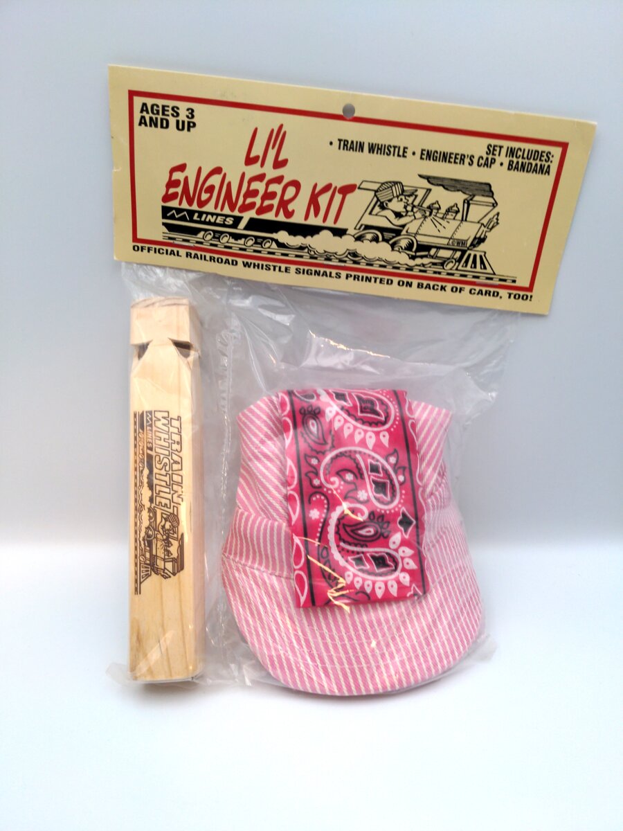 Brooklyn Peddler 00010 Girl Little Engineer Pink Hat & Neckerchief Kit