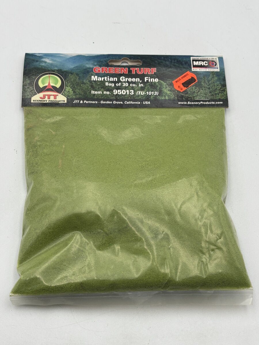 JTT Scenery Products 95013 Martian Green Fine Turf - 30 cu in. Bag