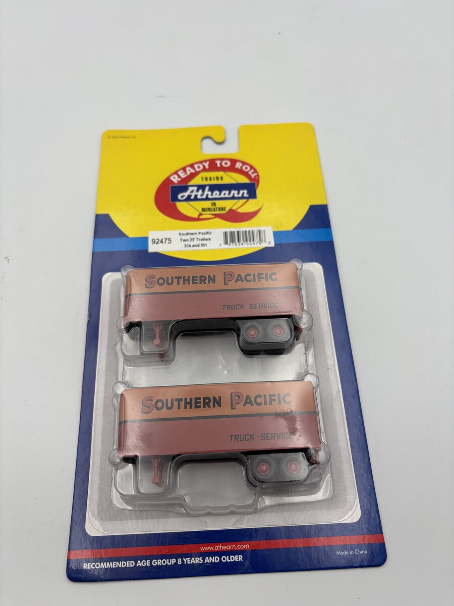 Athearn 92475 Southern Pacific/Truck Service 25' Trailers 314 & 351 (Set of 2)