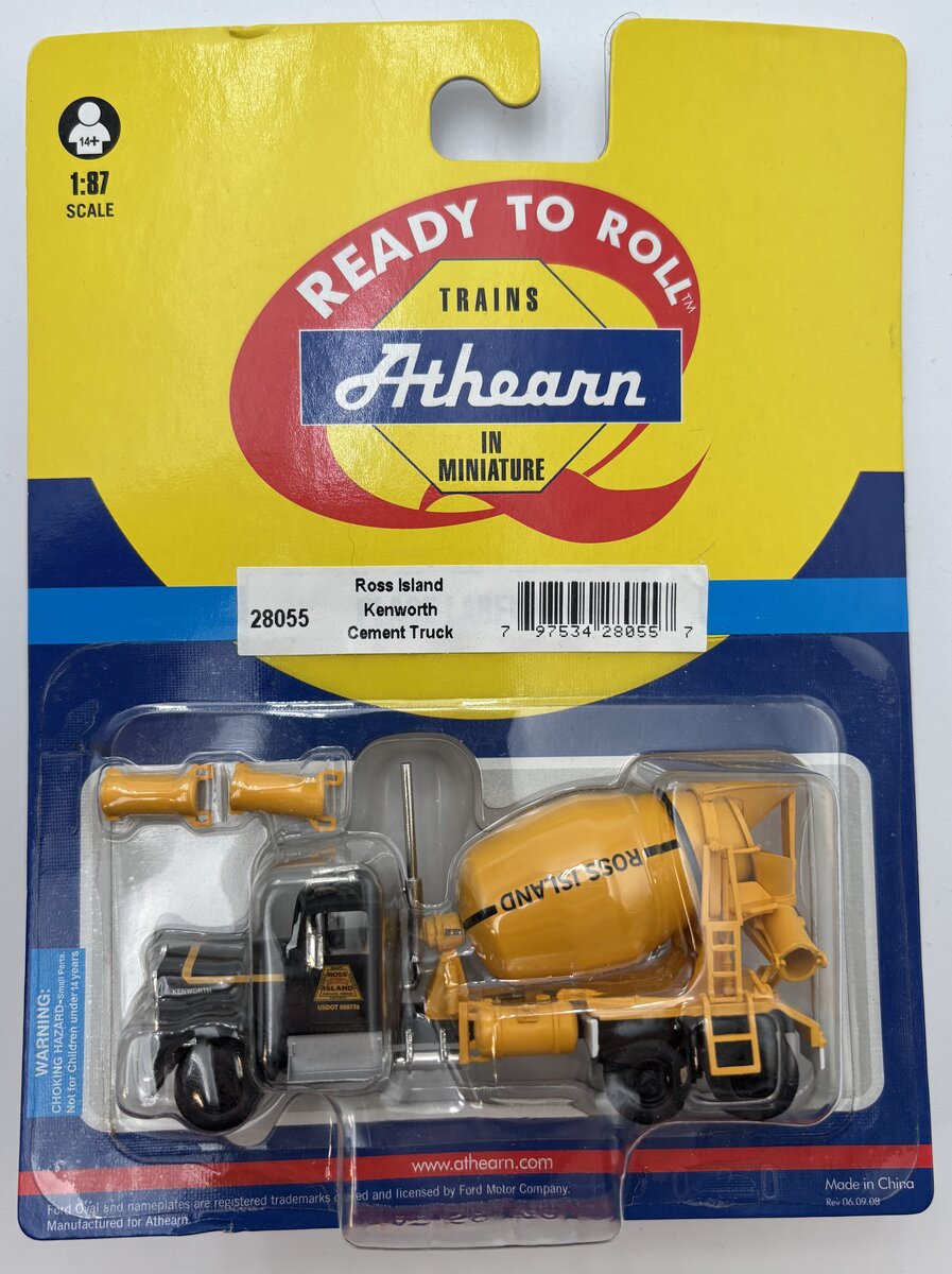 Athearn 28055 HO Ross Island Kenworth Cement Mixer