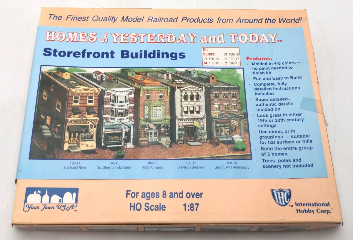 IHC 100-15 HO South Street Smoke Store Front Houses Building Kit