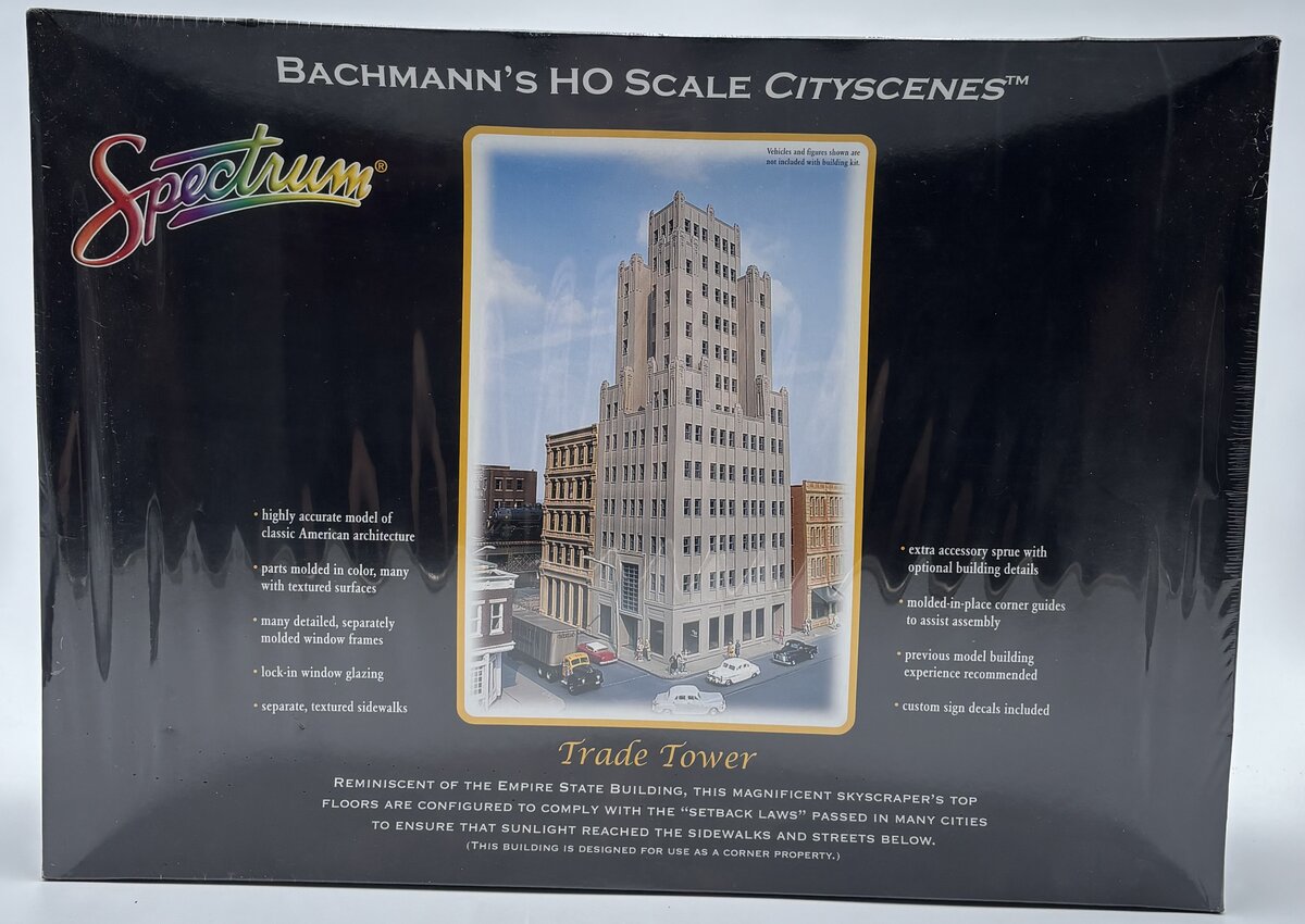 Bachmann 88007 HO Scale Spectrum Trade Tower Building Kit