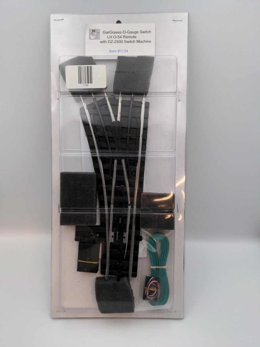 Gargraves 1134 O O54 "Phantom" Left Hand Remote Control Switch Turnout
