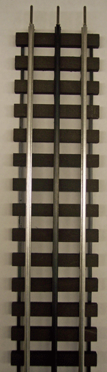Gargraves 101S-6 O 3 Rail Phantom Tinplate 6.2" Plastic Tie Sectional Track