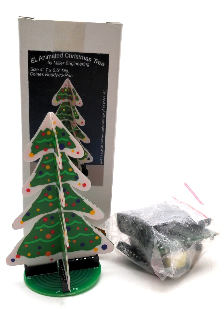 Miller Engineering 2009 HO Animated Neon Billboard 3-D Animated Christmas Tree