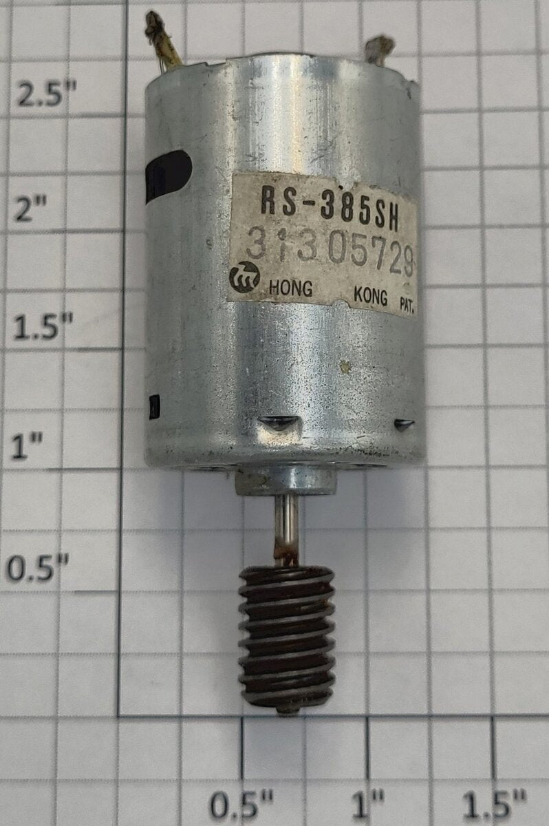 Lionel 85101-502 12 Volt DC G Scale Motor and Worm Gear Assembly
