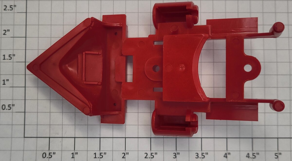 Lionel 8005-43 Red Plastic Cowcatcher and Steam Chest Assembly
