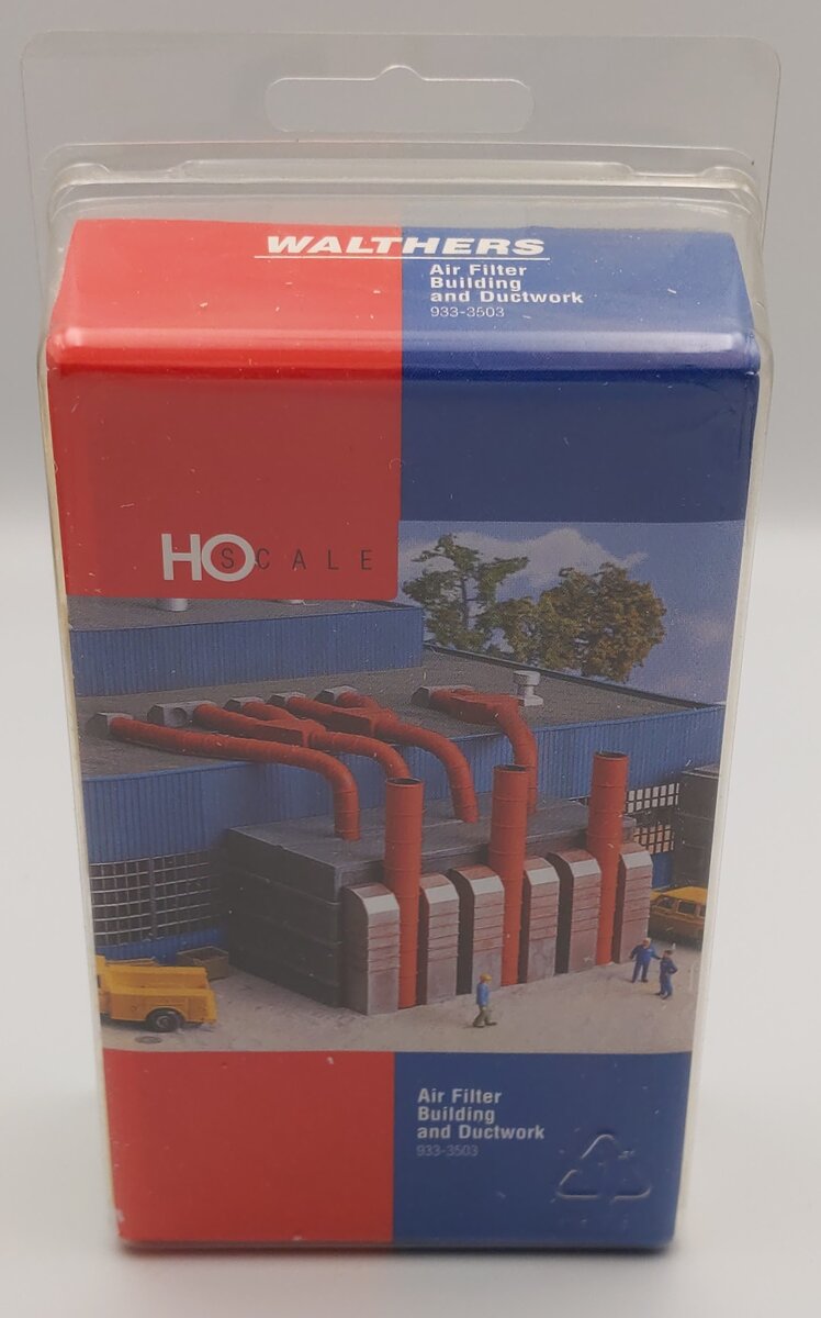Walthers 933-3503 HO Scale Air Filter Building And Ductwork Building Kit