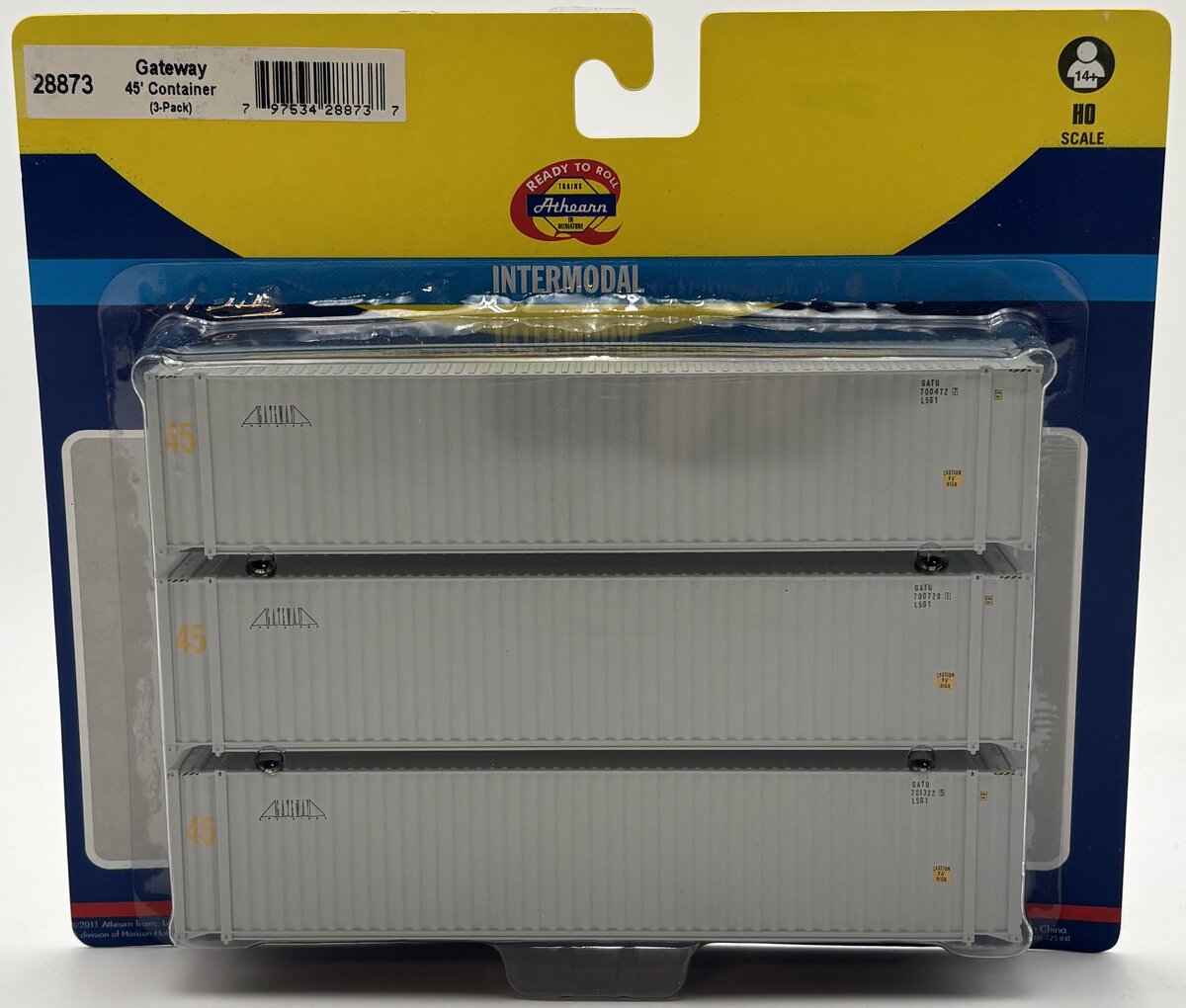 Athearn 28873 HO RTR Gateway 45' Container (3)