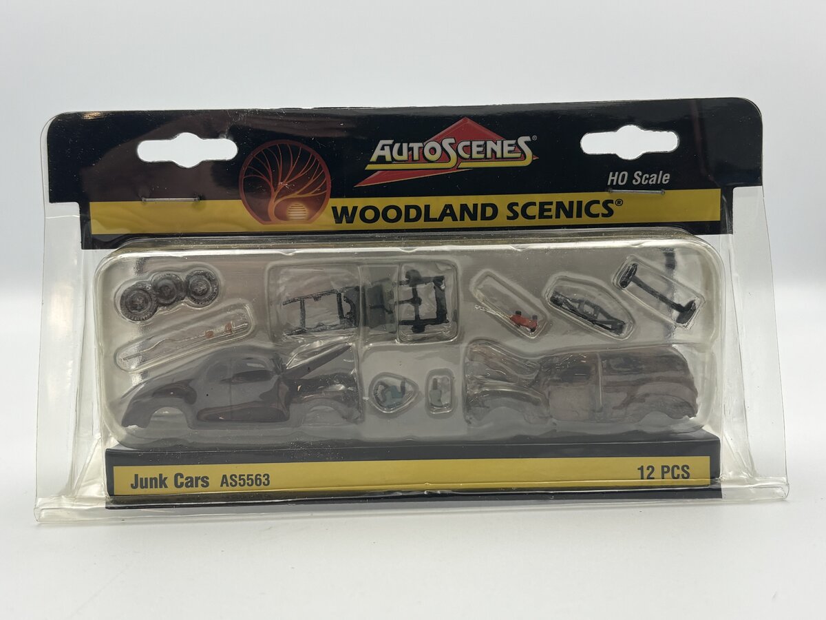 Woodland Scenics AS5563 HO AutoScenes Junk Cars (Pack of 12)