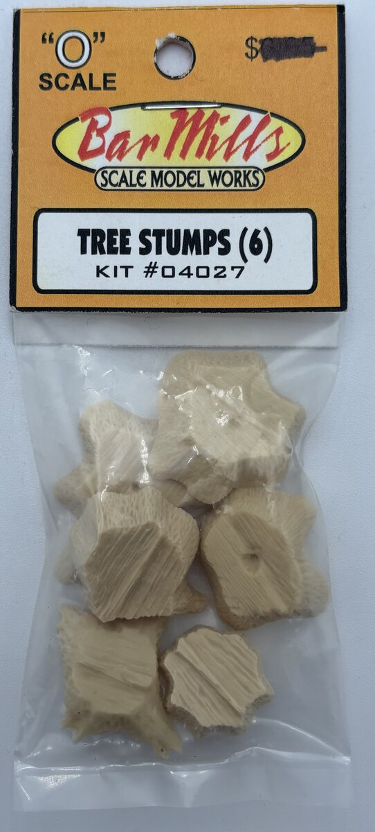 Bar Mills 04027 O Unpainted Tree Stumps (Pack of 6)
