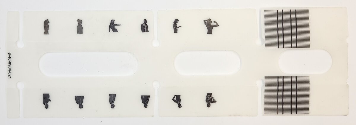 American Flyer 48904-21 UP Star Dust Car Window Insert with Silhouette
