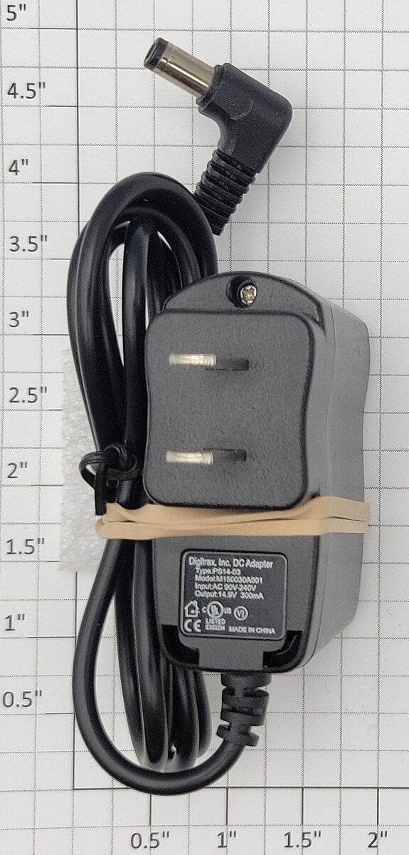 Digitrax PS14-03 Power Supply 14.9 Volt. DC 300mA DC Adapter