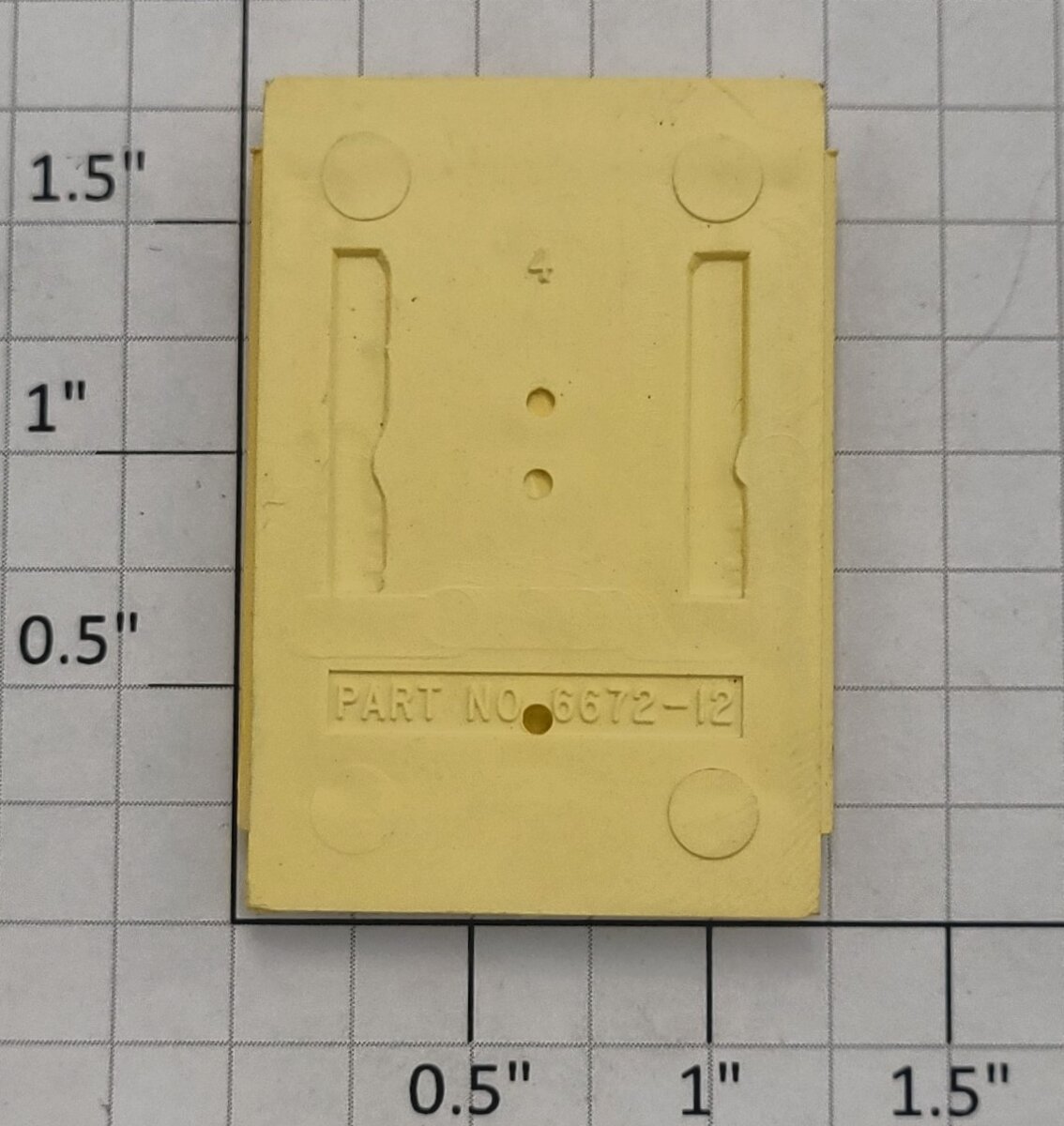 Lionel 9840-12 Cream Fleischmann Gin Reefer Car Door with Guides