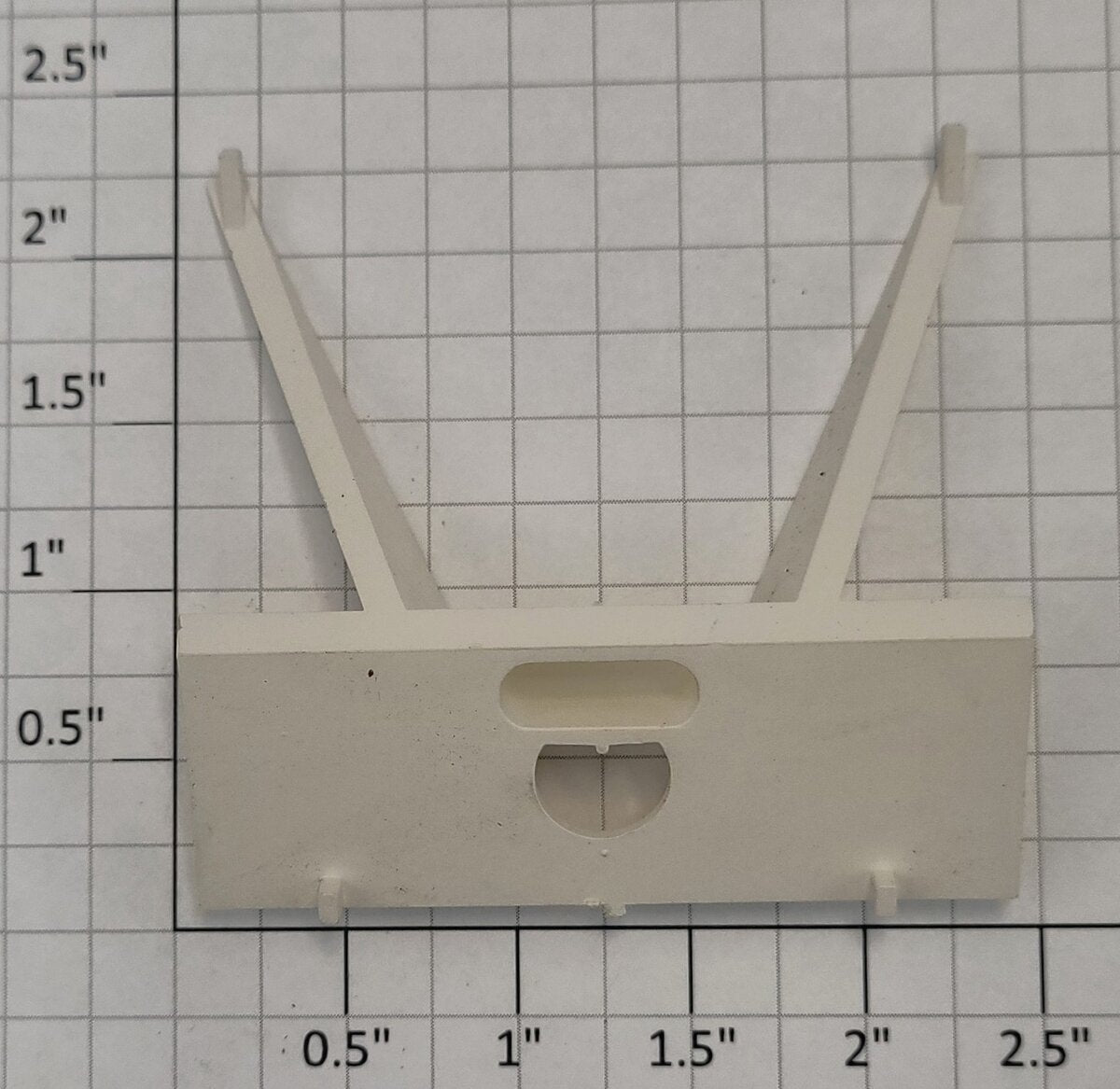 Lionel 17170-44 White Plastic General Mills 3-Bay Hopper Car Brake End