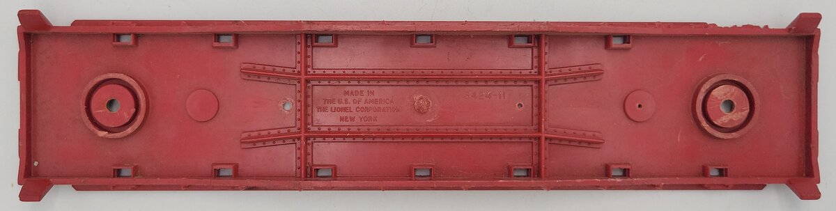 Lionel 6424-11 O Gauge Red Flatcar with Steps & without Airplane Load #6800