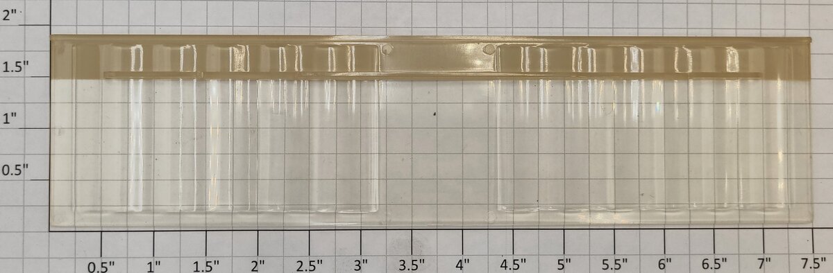 Lionel 19845-34 Aquarium Car Wavy Window Insert