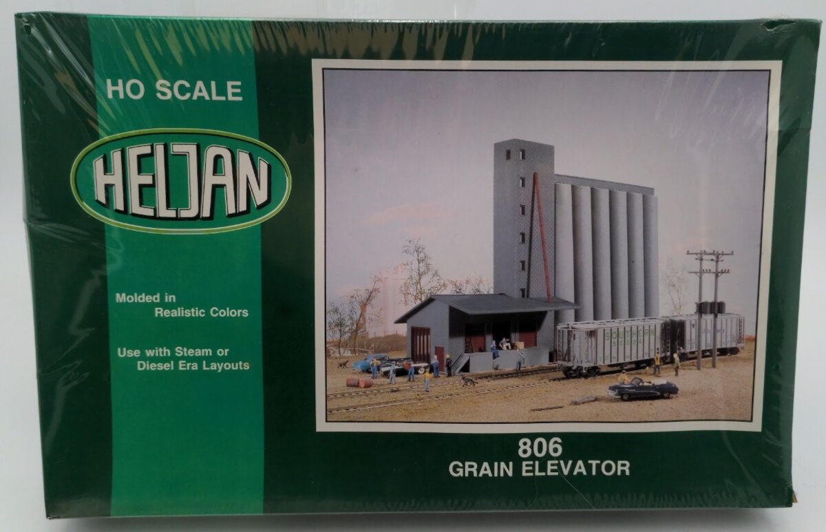 Heljan 806 HO Scale Grain Elevator Silo Building Kit