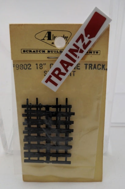 Alexander Scale 9802 18" Gauge Mine Track Straight (Pack of 4)