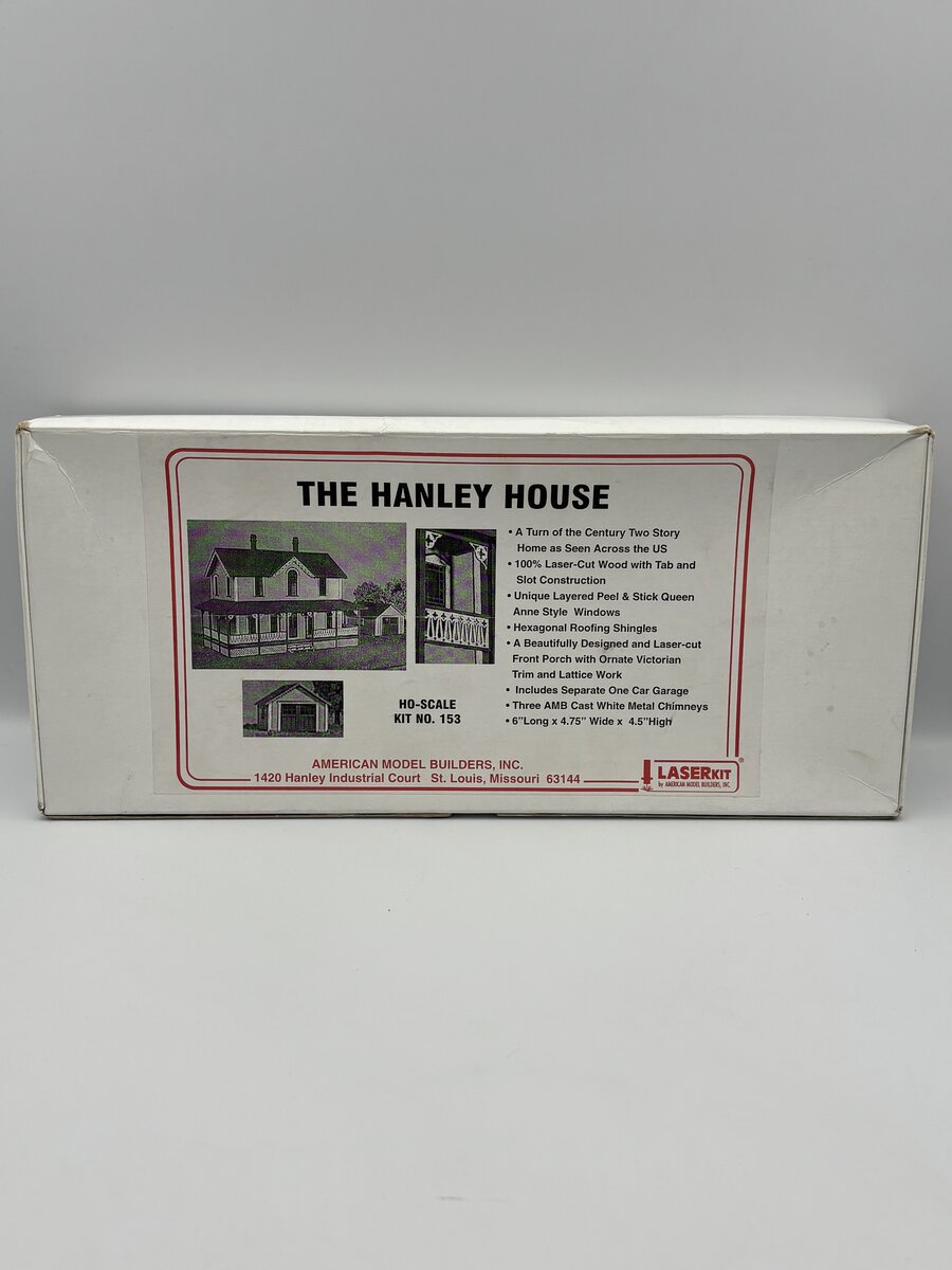 American Model Builders 153 HO Scale Laser Art The Hanley House Kit