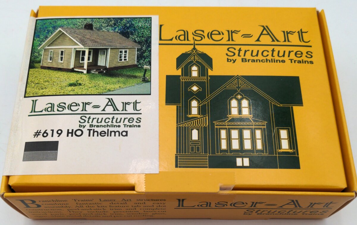Branchline Trains 619 HO Scale Thelma House Laser-Art Kit