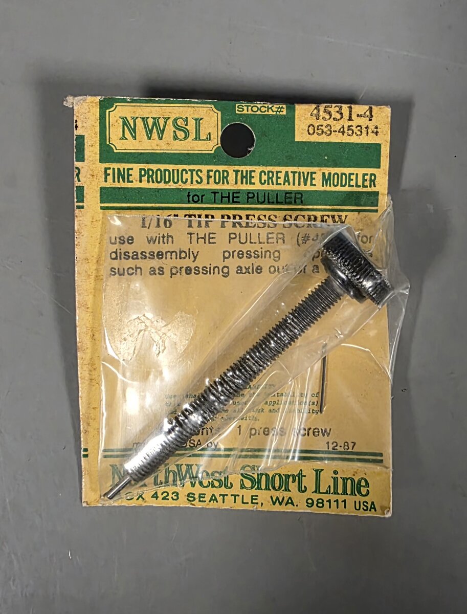 Northwest Short Line 4531-4 1/16" Tip Press Screw