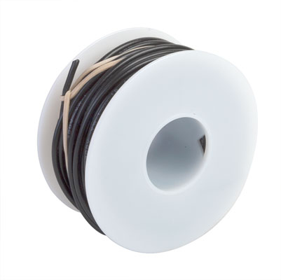 Wire Works 118160550 55' Black #18 Gauge One-Conductor Hookup Wire