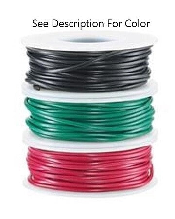 Wire Works 120100400 20 Gauge 40' Black 1-Conductor Hookup Wire