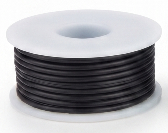 Wire Works 124070600 60' #24 Gauge Black 1-Conductor Hookup Wire
