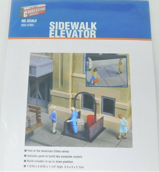Walthers 933-3763 Cornerstone Sidewalk Elevator Builds 2 Open/Closed Kit