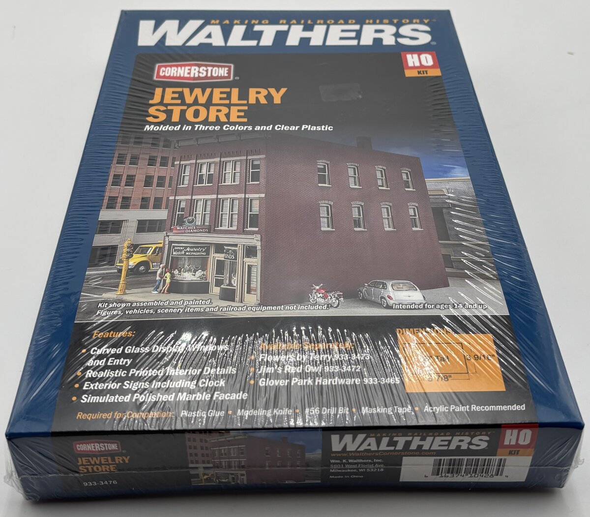 Walthers 933-3476 HO Scale Jewelry Store Building Kit