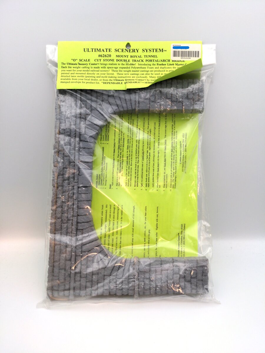 Ultimate Scenery System 62620 O Scale Cut Stone Double Track Portal/Arch Bridge