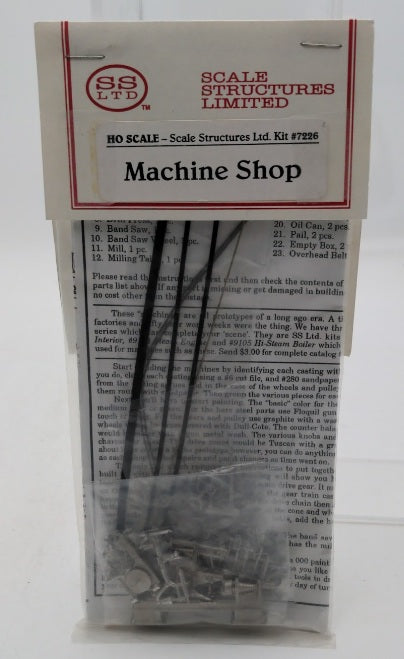 Scale Structures 7226 HO Scale Interior Detail Machine Shop Kit