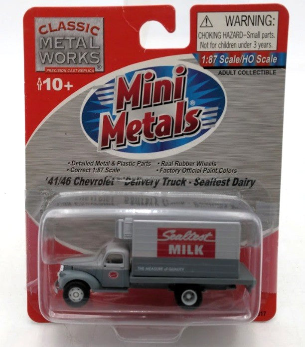 Classic Metal Works 30317 HO Mini Metals Sealtest '41-'46 Chevy Delivery Truck