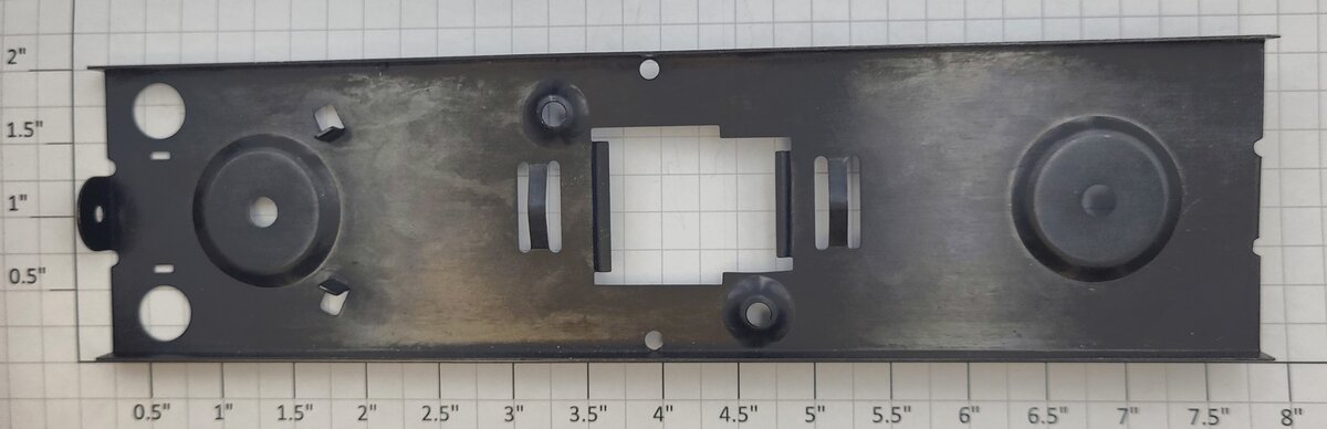 Lionel 2046W-50 Black Metal Hudson Whistle Tender Frame without Relay Bracket