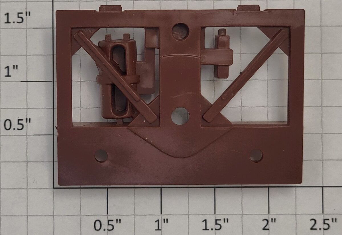 Lionel 12038-125 Red Oxide 3-Bay Hopper Rear Truck Brake Cylinder Bracket