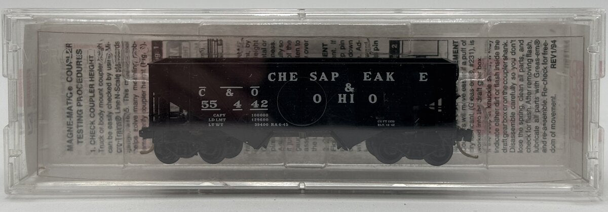 Micro-Trains 05700070 N C&O 33' Twin Bay Composite Side Hopper #55442
