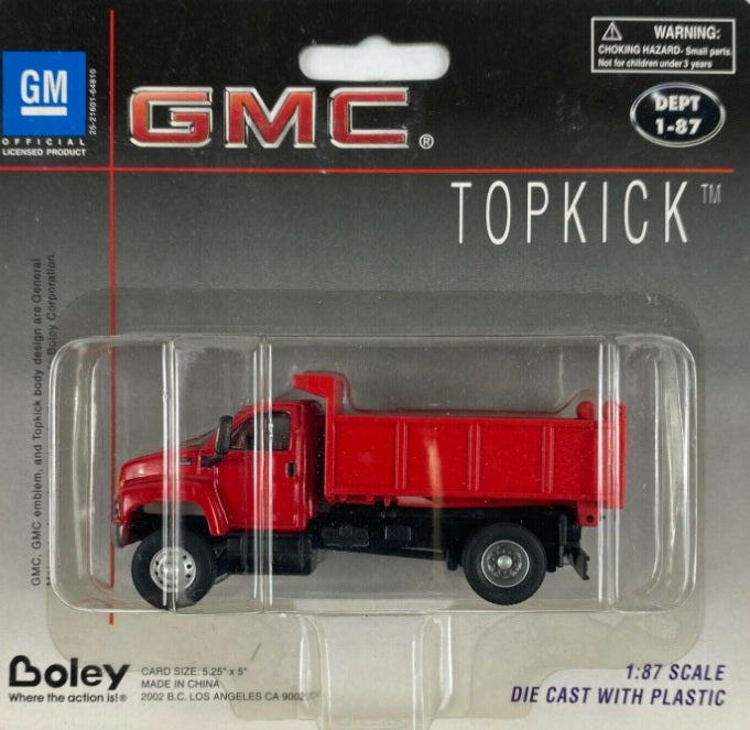 Boley 3009-11 1:87 Dept 1-87 Red/Red GMC 03 Single Axle Dump Truck Topkick