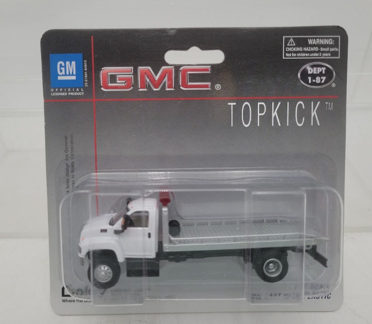 Boley 3005-76 1:87 Scale Dept 1-87White/Silver 2003 GMC Roll Off Flatbed Wrecker