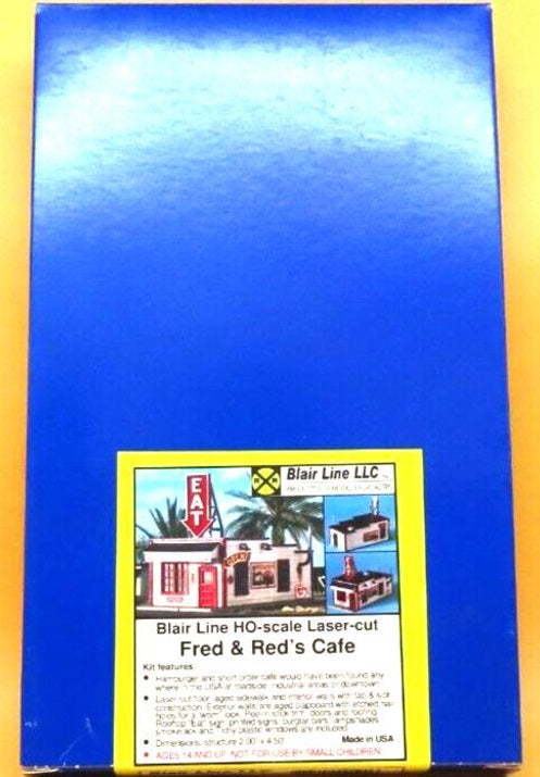 Blair Line 190 HO Scale Fred & Red's Café Laser-Cut Building Kit