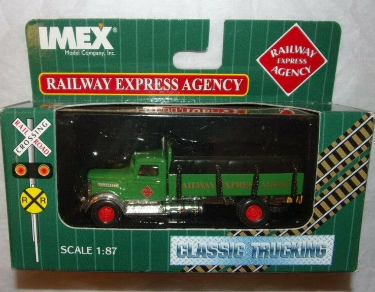 Imex 870017 1:87 Railway Express Agency Peterbilt Tarp Truck REA